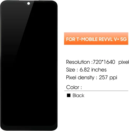 Miniatura 2 de Pantalla para T-Mobile Revvl V Plus 5G Reemplazo de pantalla para Revvl V+5G Pantalla LCD WTRVL5G Pantalla táctil Digitalizador Asamblea Piezas