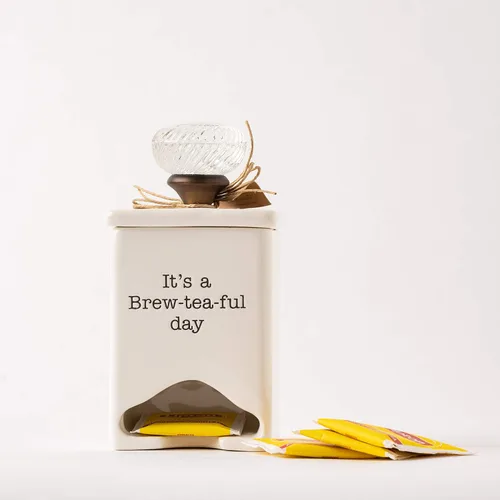 Miniatura 6 de Mud Pie FBA_ Organizador de cerámica para bolsas de té, blanco