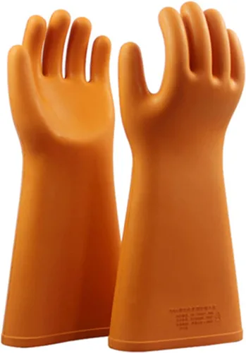 Miniatura 8 de 1 par electricista especial aislado guantes 12KV 20KV 25KV 35KV seguridad protección trabajo guantes
