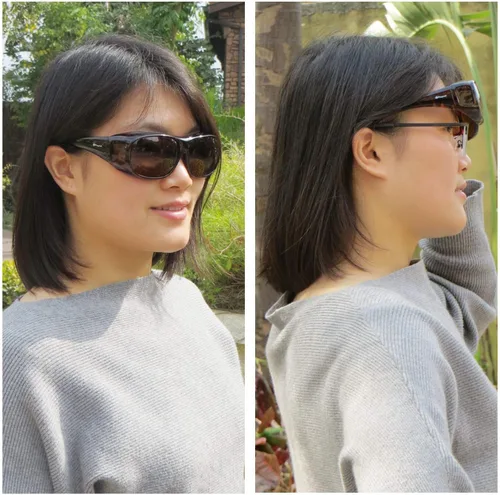 Miniatura 2 de Escudo solar polarizado que se ajusta sobre gafas de sol de conducción para hombres y mujeres Leopardo