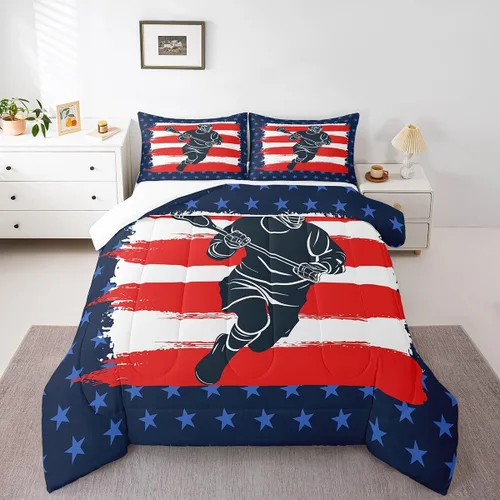 Miniatura 121 de Feelyou Juego de edredón de baloncesto para niñas y niños, juego de ropa de cama con juegos de pelota, decoración de habitación, regalo para amantes