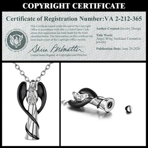 Miniatura 3 de Richsteel Collares de urna para cenizas para mujeres y hombres, collar con colgante de cremación para cenizas, joyería conmemorativa de acero