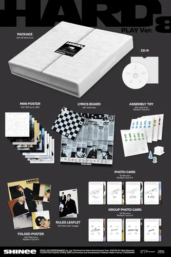 Miniatura 2 de SHINee - HARD [Play ver.] Álbum+Tienda de regalo