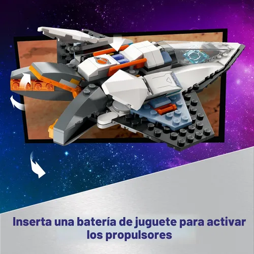 Miniatura 4 de LEGO City Nave Espacial Interestelar de Juguete para Niños, Juego de Construcción Espacial Creativa con Modelo de Nave Espacial, Dron y Figura