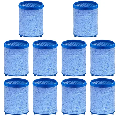 Paquete de 10 cartuchos de filtro de agua para fregadero, reemplazo de filtro de agua para grifo, cocina, baño, filtro de fregadero, elimina cloro,