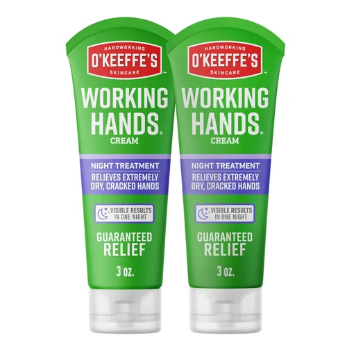 Miniatura 11 de O'Keeffe's Working Hands - Crema de manos para tratamiento nocturno para sequedad extrema, tubo de 7 onzas (paquete de 2), reparación del cuidado