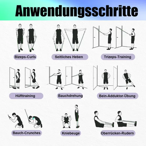 Miniatura 7 de WHATAFIT Bandas de resistencia, bandas de ejercicio, bandas de resistencia para entrenamiento, bandas de entrenamiento con asas para hombres