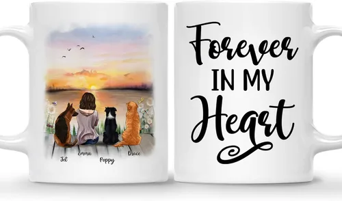 Miniatura 18 de Gossby Taza personalizada – Taza personalizada para perro, taza para mamá, taza para amantes de los perros, taza para mascotas, taza de café