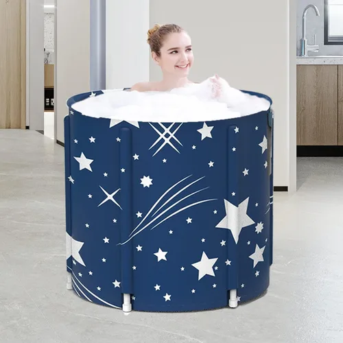ptlsy Bañera portátil, bañera japonesa para cabina de ducha, bañera plegable con espuma térmica, independiente, bañera de hidromasaje plegable y de