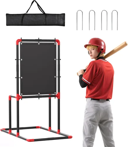 Miniatura 8 de Objetivo de zona de strike de béisbol para bolas de plástico Compatible con entrenamiento de lanzamiento de Wiffle Ball y Blitzball Fácil