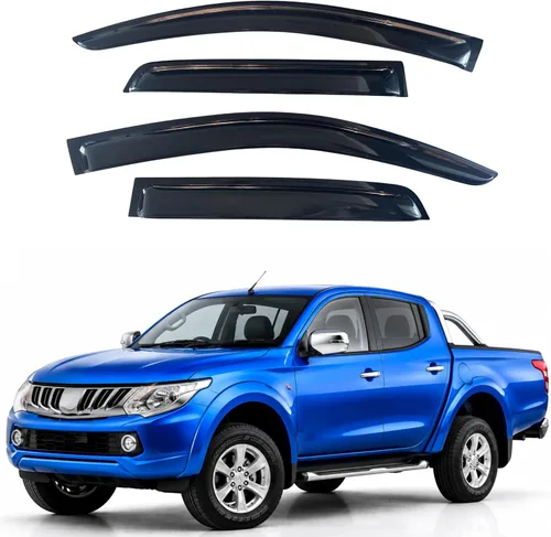 Miniatura 188 de IG - Visera para ventana para Ford Bronco y F150-F350 1980-1996, deflector lateral tipo cinta adhesiva, resistente, contra lluvia y viento
