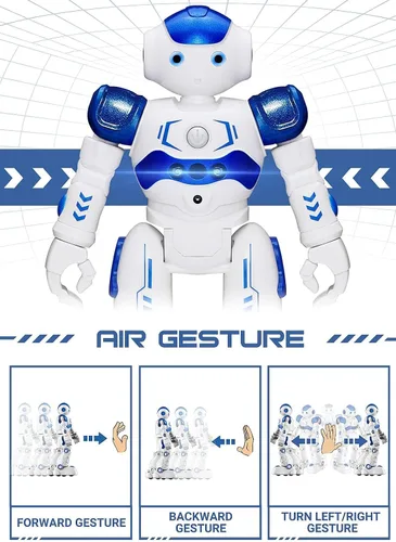 Miniatura 3 de KingsDragon - Robot RC, juguetes para niños, gestos y detección programable, robot inteligente a control remoto para niños de 3 a 8 años, regalo