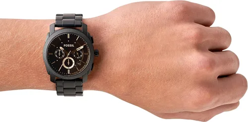 Miniatura 5 de Fossil Machine - Reloj cronógrafo de cuarzo con caja de acero inoxidable para hombre