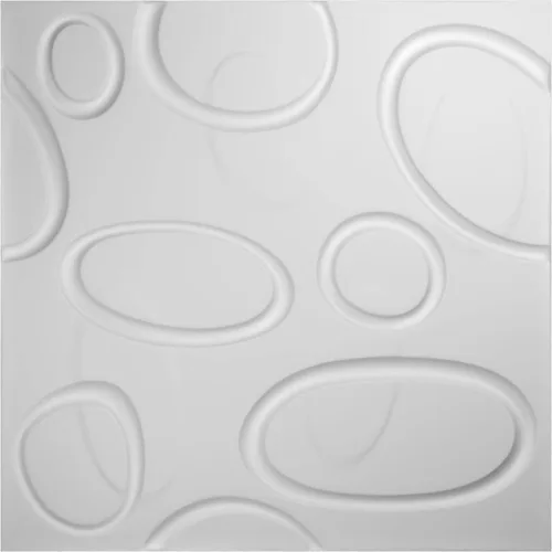 Miniatura 7 de Ekena Millwork WP20X20FEWH 19 5/8 pulgadas de ancho x 19 5/8 pulgadas de alto Felix EnduraWall Decorativo 3D Panel de pared cubre 2.67 pies cuadrados