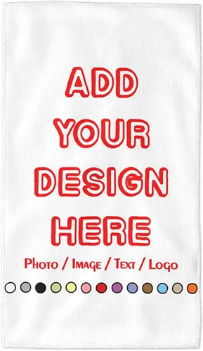 Miniatura 6 de HAOGEILI - Toallas de mano personalizadas con nombre y logotipo de imagen, alta absorción de agua, adecuadas para baño, tocador, viajes, camping