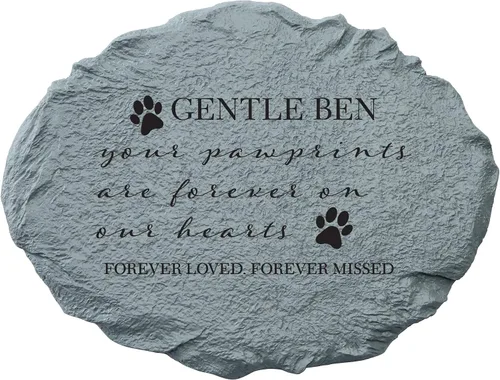 Miniatura 10 de Let's Make Memories Piedra conmemorativa personalizada para mascotas Forever Friend - Perro - Marcador de jardín de condolencias Perro - Angel