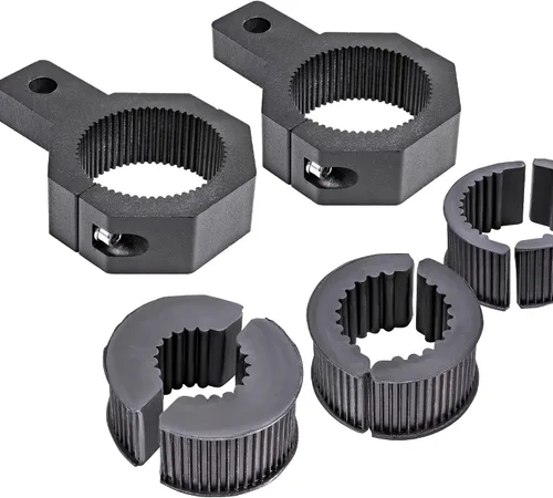 Miniatura 10 de LAMPHUS Kit de montaje para barra de luz todoterreno ATV UTV, abrazadera de manubrio, abrazadera de tubo, barra horizontal [1/1.5/1.75/2 pulgadas]