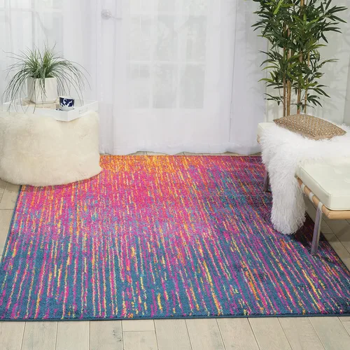Miniatura 14 de Nourison Passion Abstract - Alfombra de 2 pies 2 pulgadas x 7 pies 6 pulgadas, fácil de limpiar, no se desprende, para dormitorio, sala de estar