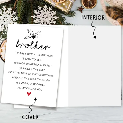 Miniatura 3 de Divertidos regalos de Navidad para hermano, divertida tarjeta de Navidad para cuñado, regalos de Navidad para hermano de hermana, madre, padre