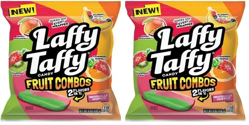 Miniatura 11 de Laffy Taffy Caramelos, combos de frutas, mini barras envueltas individualmente, 6 onzas
