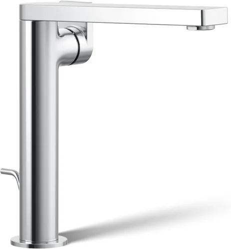 Miniatura 17 de Kohler 73168-4-BL Composed - Grifo alto para lavabo de baño con manija de palanca, 1.2 gpm, negro mate Mate negro