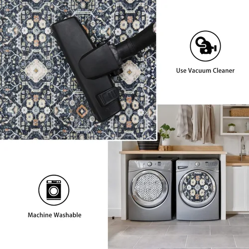 Miniatura 7 de HY HAO YUN LAI Alfombras antideslizantes para pasillos, alfombra lavable para pasillo, alfombra larga ultra suave para cocina, alfombras de acento