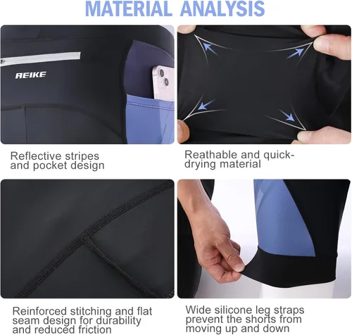 Miniatura 6 de Aeike 4D Padded Seat Cushion Cycling Shorts Breathable Quick-Drying Shockproof Elastic Bike Shorts for Women