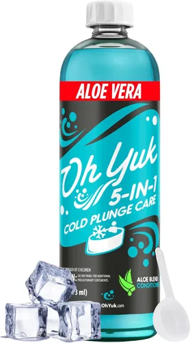Oh Yuk Tratamiento de agua fría 5 en 1 – Limpiador, clarificador, acondicionador, combate los olores, desodoriza – Cuidado de baño de hielo y bañera