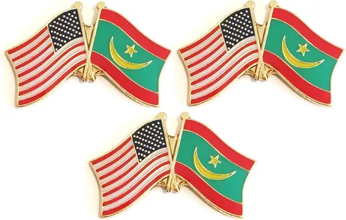 Miniatura 93 de 3 Pines de solapa con banderas de Estados Unidos y países internacionales, paquete de 3 pines dobles con diseño de banderas de Estados Unidos