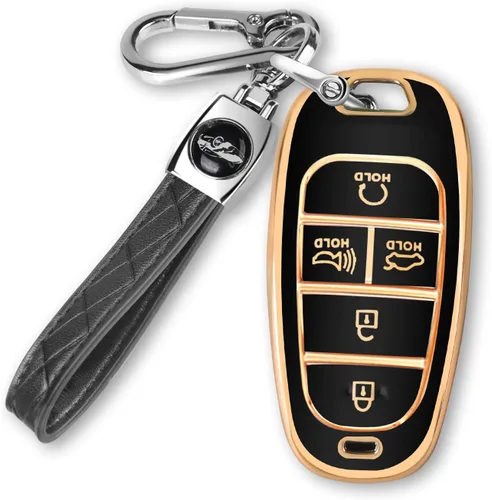MILD EAST Funda para llavero Hyundai para Hyundai Sonata Santa fe Tucson Smart 5 botones 2024 2023 2022 2021