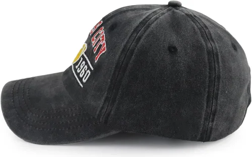 Miniatura 3 de Terojnkl Gorra de béisbol bordada para hombres y mujeres, ajustable, unisex, de algodón, para fanáticos
