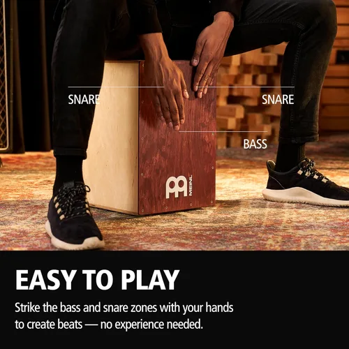 Miniatura 4 de Caja Cajón de Tambor con Bolsa Bundle para Música Acústica — FABRICADO EN EUROPA — Madera de Abedul Báltico, Toca con Tus Manos, Tamaño Completo