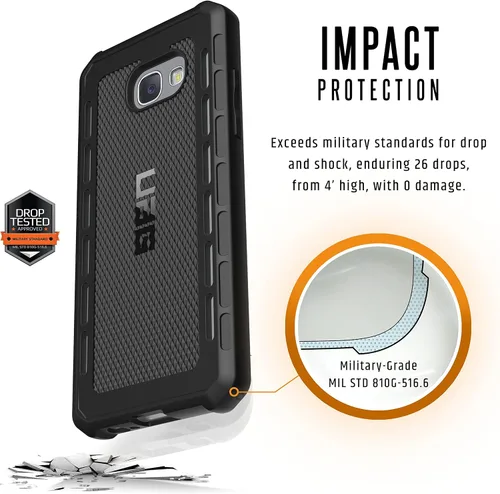 Miniatura 3 de URBAN ARMOR GEAR UAG - Funda para Samsung Galaxy A5 (2017) Outback resistente y ligera, resistente a caídas militares [negra]