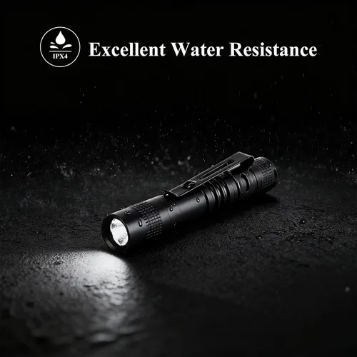 Miniatura 3 de Mini linterna, paquete de 3 linternas de bolsillo, linternas de luz para bolígrafo pequeño con clip, linternas portátiles con batería AAA, ideales