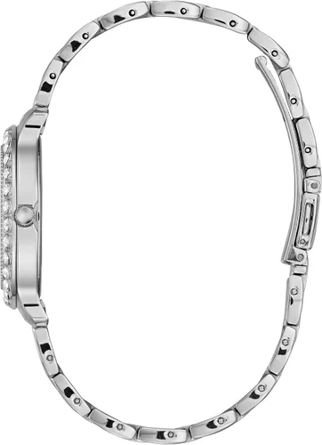 Miniatura 2 de Guess Stainless Steel + Pink Crystal Bracelet Watch. Color Silver-Tone (Model U1062L2)