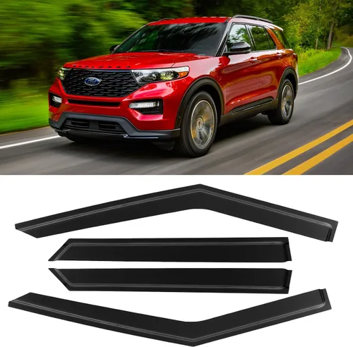 Miniatura 28 de Visores para ventanas y protectores contra la lluvia para Ford F150 de cabina estándar 1980-1996, Deflectores de viento y protectores para ventanas