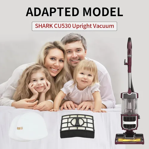 Miniatura 5 de Filtro de repuesto CU530 para aspiradora vertical Shark CU530 Lift-Away XL 2 filtros+4 filtros de fieltro de espuma