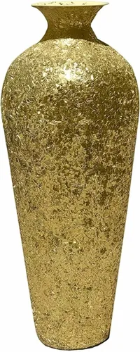 Miniatura 11 de Florero de mosaico de 20 pulgadas Amphora Nouveau - Florero morisco, jarrón de metal con superposición de mosaico de vidrio decorativo