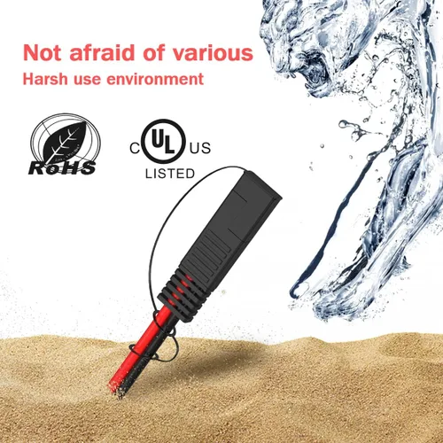 Miniatura 4 de ELFCULB Adaptador de conector hembra a SAE, cable de extensión SAE de 14AWG de 2 pies con adaptador hembra de 2.165 in x 0.984 in de CC y adaptador