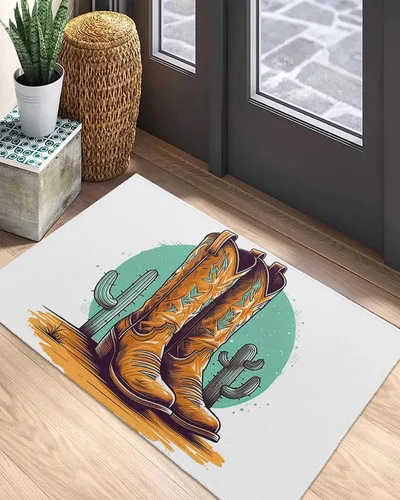 Miniatura 5 de Tapete para puerta delantera, antideslizante, absorbente, para entrada, para interiores y exteriores, alfombras pequeñas para interiores