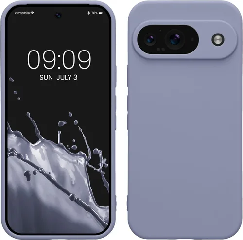 Miniatura 150 de kwmobile Funda compatible con Google Pixel 9 Pro - Funda protectora delgada de TPU para teléfono - Acabado mate suave - Negro mate