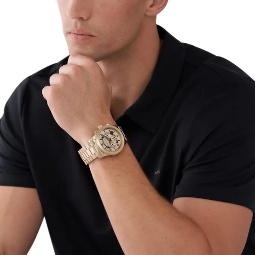Miniatura 27 de Michael Kors Runway - Reloj cronógrafo de acero inoxidable para hombre con correa de acero o silicona