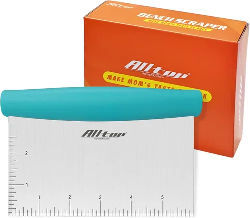 Miniatura 10 de ALLTOP Raspador y picador de banco, esenciales para hornear, cuchillo de hoja de acero inoxidable, herramienta de cocina ideal para hornear
