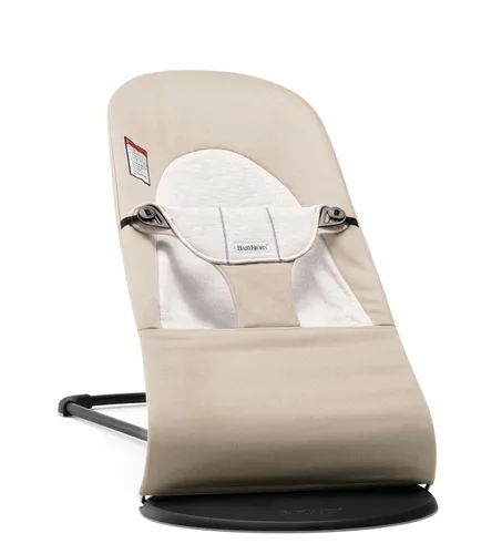 Miniatura 25 de BabyBjörn Bouncer Balance Suave, beige claro, tejido/jersey, tritela Asiento gorila ajustable 2 en 1 para bebé y silla para niños pequeños, recién