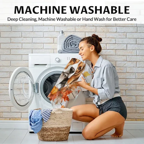 Miniatura 5 de Manta Beagle – Suave, mullida y cálida – Manta pequeña de 30 x 40 pulgadas para sofá, oficina – Manta blanca linda manta de regalo para niñas y niños