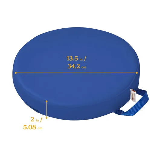 Miniatura 2 de ECR4Kids SoftZone - Cojines de suelo, redondos, asientos flexibles, surtidos, 6 piezas