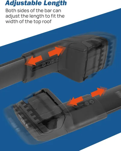 Miniatura 4 de JOYTUTUS Portaequipajes antirrobo para el techo del coche compatible con Chevy Equinox y GMC Terrain 2018-2024 con rieles laterales, barra
