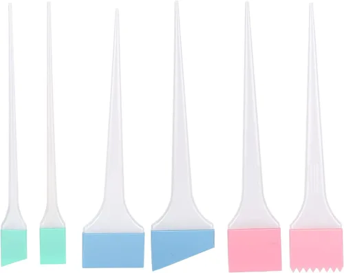6 piezas de tinte para colorear el cabello, juego de cepillos de color de cabello, kit de tazón de mezcla, peine de tinte, aplicador de coloración