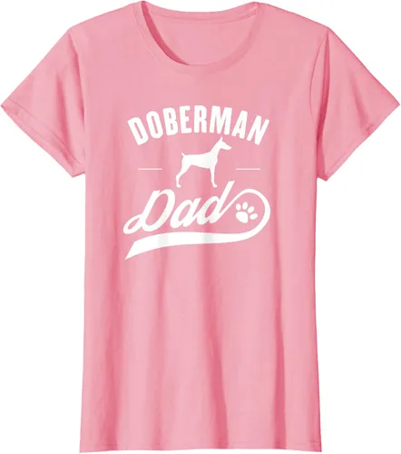 Miniatura 14 de Doberman Dad - Camiseta para amante del dueño del perro, Negro, S