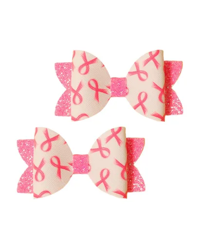 Miniatura 8 de Pinzas para el cabello con cinta de concientización rosa para el cáncer de mama, lazo rosa BCA02 (C1)